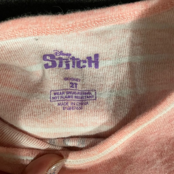 Disney Stitch 3-Piece Pajama set 2T - Picture 3 of 4